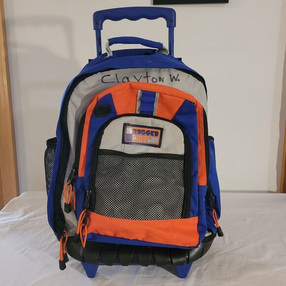 RUgged Kids! Back Pack/lugguage On Wheels 19"x13"x8" - Picture 1 of 14
